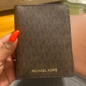 Michael Kors Brown passport holder